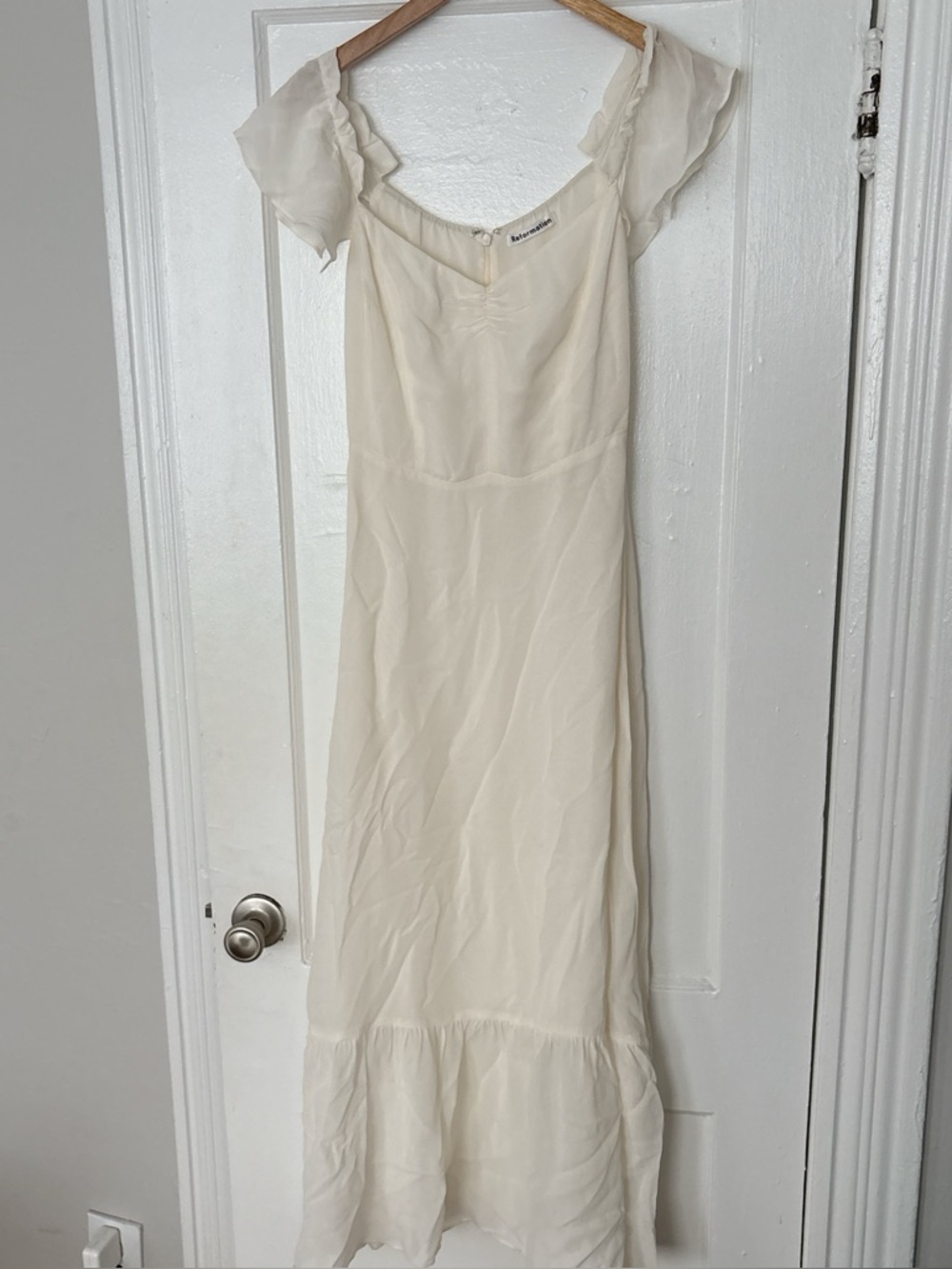 Reformation Butterfly white dress